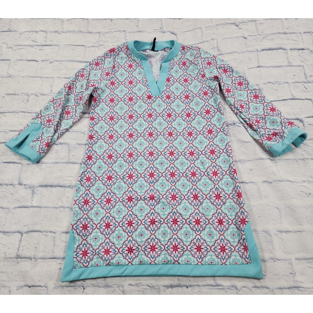 Aqua Et Sol WOMENS SIZE S Multicolor Stretch Swimsuit Coverup Dress